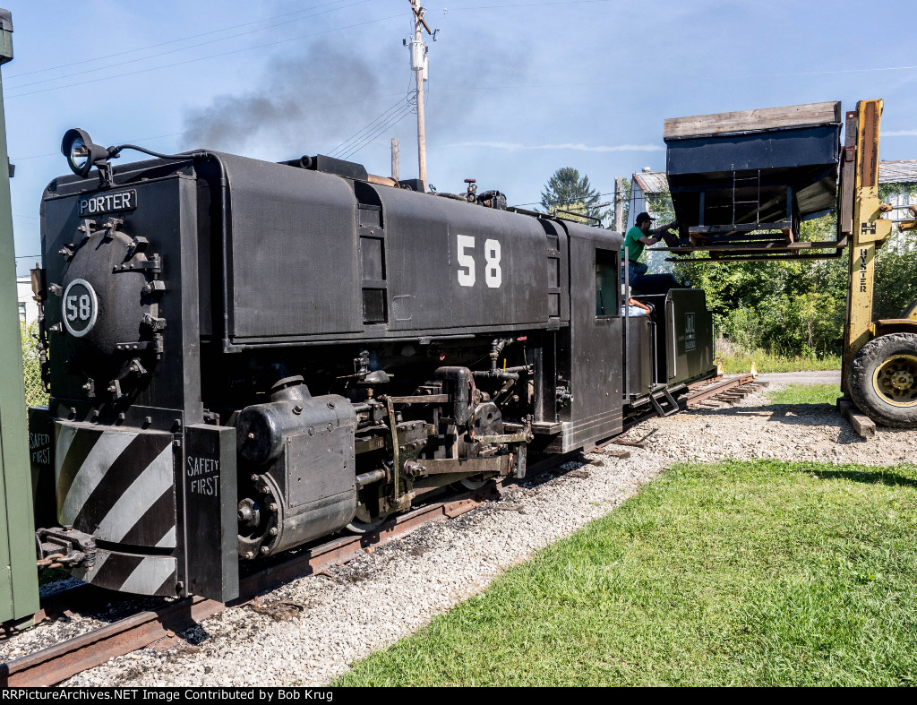 Jones & Laughlin Steel plant railroad steam locomotive 58